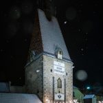 Linzer Tor im Winter mit Schnee