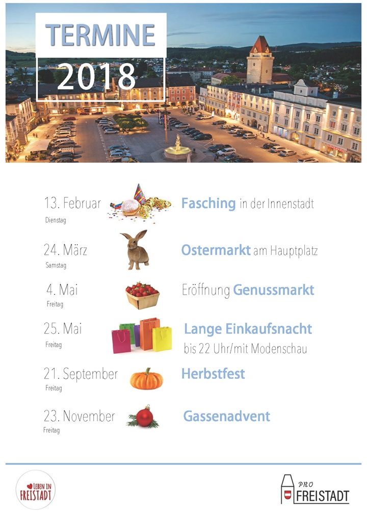 Termine 2018 Freistadt