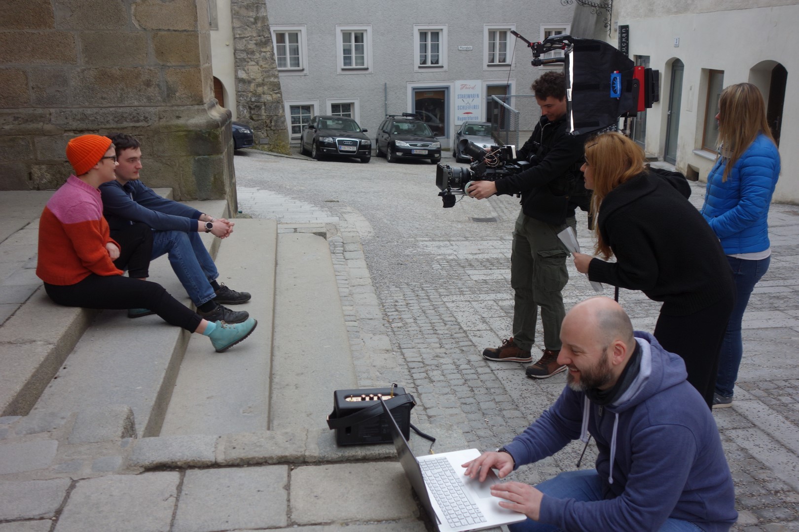 Bellyland Musikdreh in der Altstadt Freistadt