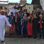 Fasching-in-Freistadt-2019-Vormittag-Hauptplatz-Marienbrunnen