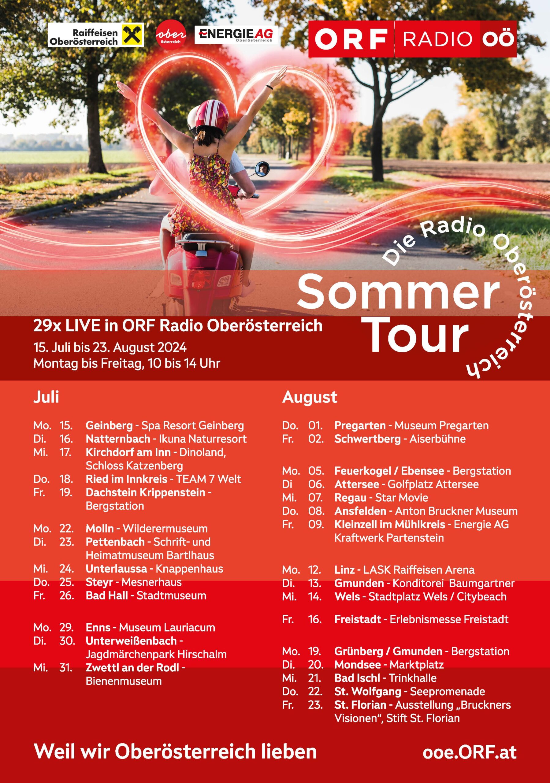 SOMMERTOUR RADIO OÖ auf der Erlebnismesse am 16. August 2024