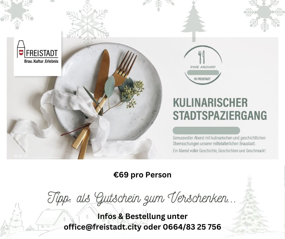 Weihnachtlicher Geschenktipp: Kulinarische Stadtspaziergänge 2025