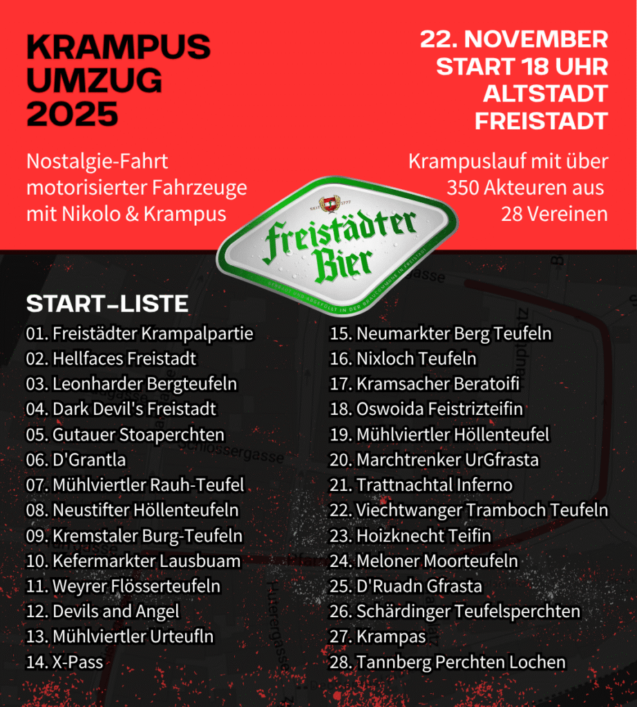 Krampuslauf 2025 Plan