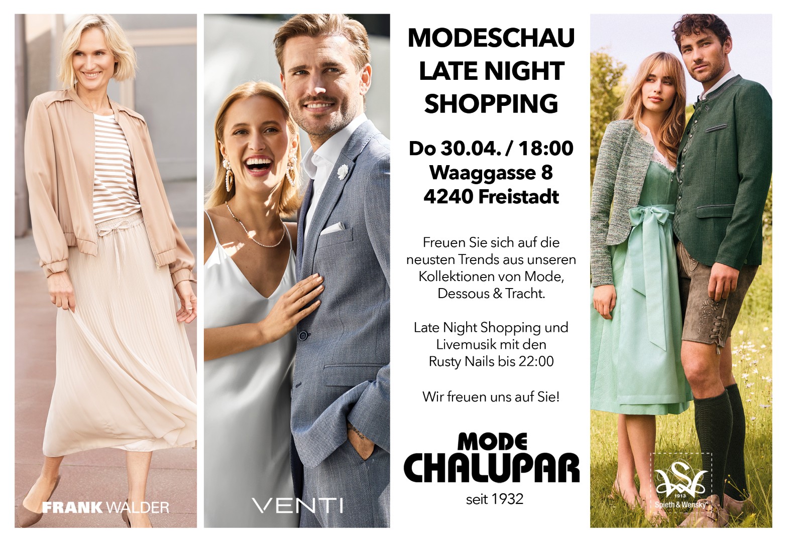 Mode Chalupar Late Night Shopping 2026