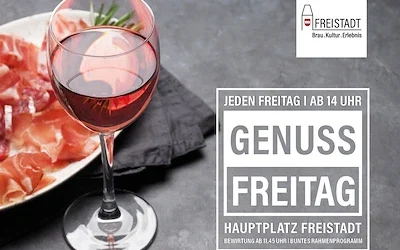 Genussmarkt 2026 Freitags Anfang Mai bis Ende September
